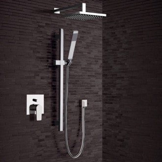 Shower Faucet Chrome Shower System with 8